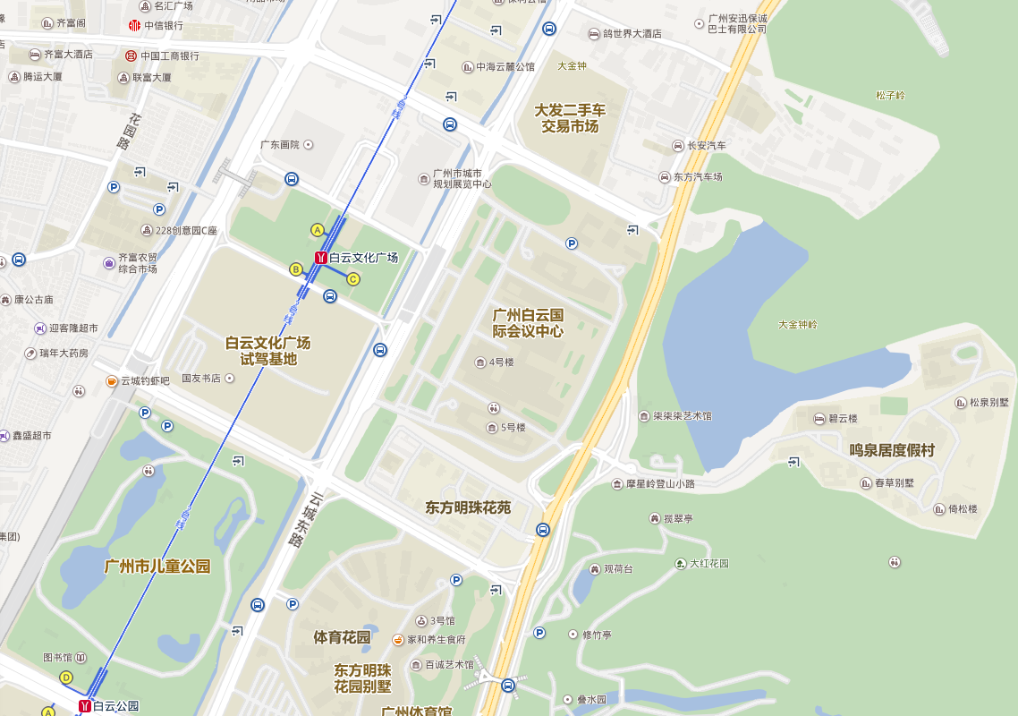 地铁2号线白云文化广场站直达会议中心,距机场20分钟车程,距广州火车图片