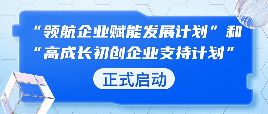 关于征集2025年度“领航企业赋能发展计划”和“高成长初创企业支持计划”参与意向的通知